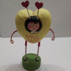 Lori Mitchell Valentine Soul Mate Yellow Conversation Heart